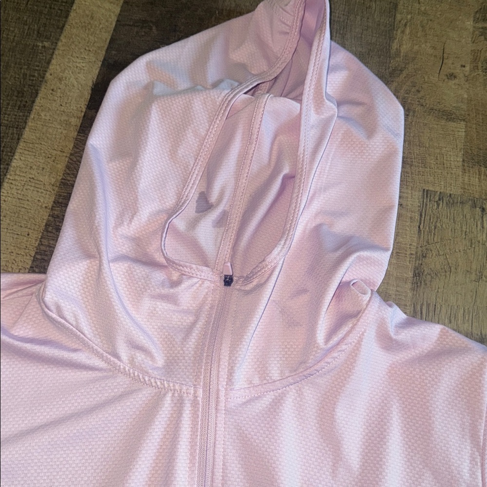 Mofiz Activewear Women's Pink Hooded Sun Protection Jacket - Size L" - Picture 4 of 7